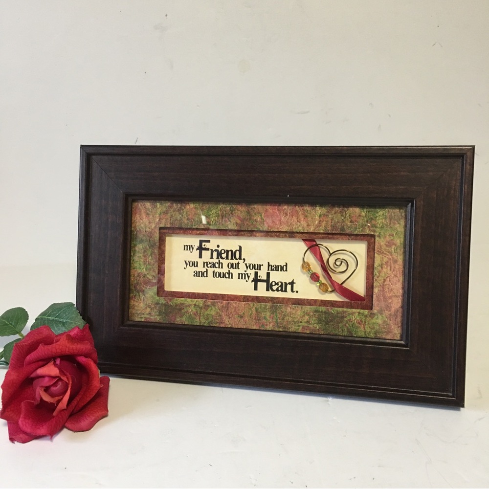 FRIEND Pic Double matted wooden frame by Imagine Design great gift